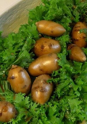 アピオスとわさび菜のサラダ♪-レシピのメイン写真