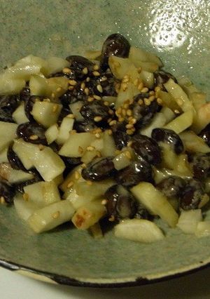 かんたん♪黒豆納豆の菊芋和え-レシピのメイン写真