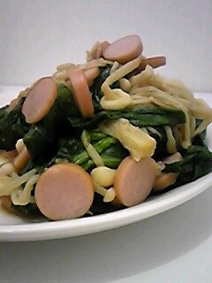 お弁当にパート1 簡単ホウレン草炒め-レシピのメイン写真