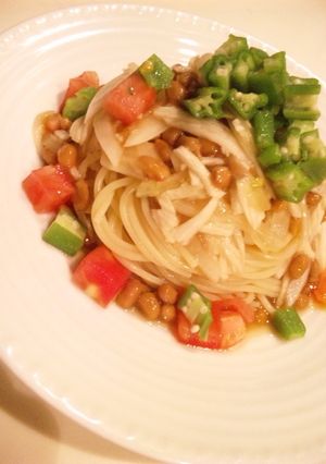 納豆のネバネバ冷製パスタ-レシピのメイン写真
