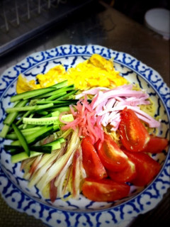マヨ玉入りの冷やし中華-レシピのメイン写真