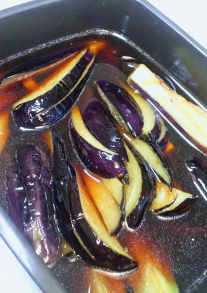 茄子の揚げ煮びたし麺つゆで簡単♪-レシピのメイン写真