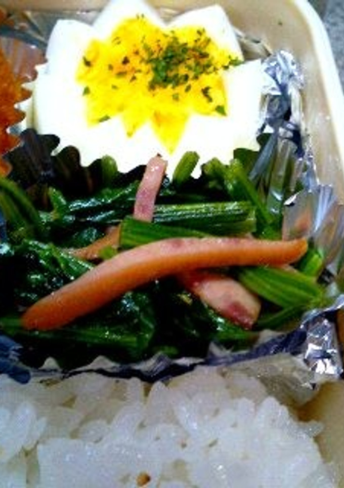ほうれん草とウインナーの炒め物お弁当用♡-レシピのメイン写真