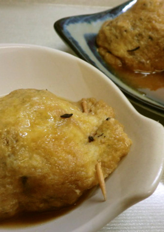 ひじきと牛蒡の巾着煮-レシピのメイン写真