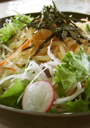 カロリー気にせずこんにゃく麺スパサラダ-レシピのメイン写真