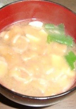 あつい夏も、庄内麩と豆腐の味噌汁-レシピのメイン写真