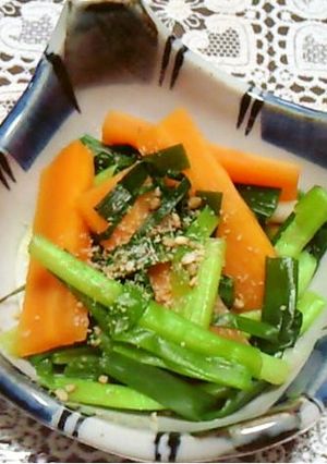 小葱の消費に！小葱と人参の煮物-レシピのメイン写真