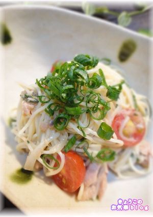 簡単★トマトとツナの和風冷製パスタ★-レシピのメイン写真