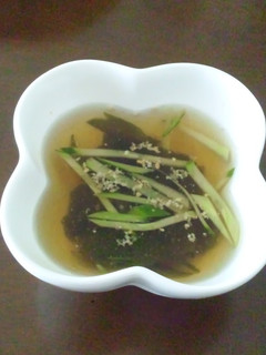 お酢で!わかめとキュウリの冷製スープ-レシピのメイン写真