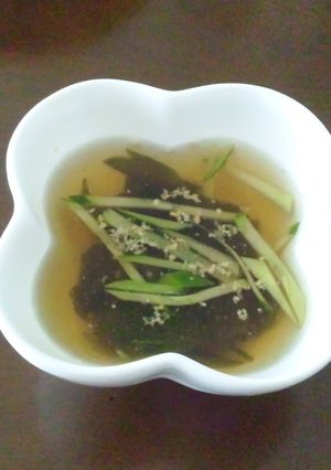 お酢で！わかめとキュウリの冷製スープ-レシピのメイン写真