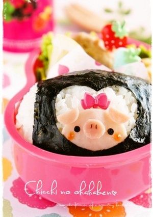 ＊キャラ弁＊窓からひょっこり！ぶたちゃん-レシピのメイン写真