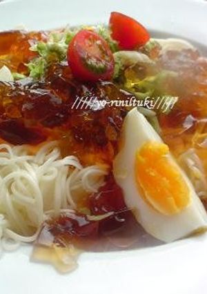 ひんやりジュレそうめん♪-レシピのメイン写真