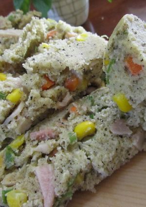ハムと野菜のケークサレ-レシピのメイン写真