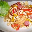 さっぱり♪豆腐と梅醤油のパスタ