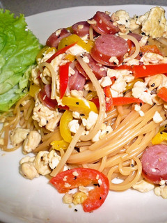さっぱり♪豆腐と梅醤油のパスタ-レシピのメイン写真