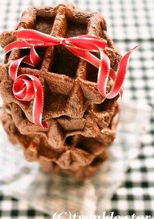 卵なし☆自家製酵母でチョコワッフル-レシピのメイン写真