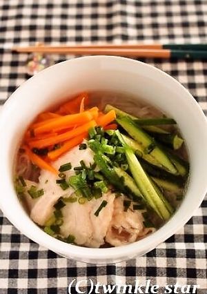 ゆで鶏冷麺-レシピのメイン写真