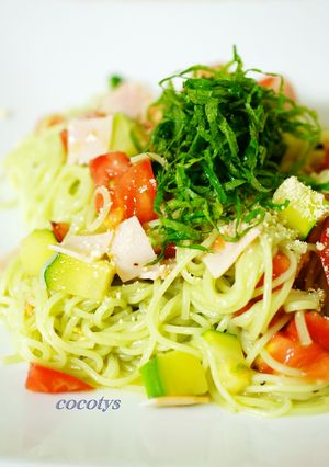 素麺で和風冷製パスタ-レシピのメイン写真