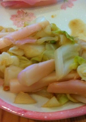 キャベツと新生姜のさっぱり味噌炒め-レシピのメイン写真