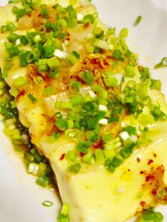 レンジで韓国風おつまみ!キムチーズ厚揚げ-レシピのメイン写真
