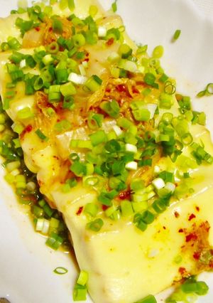 レンジで韓国風おつまみ！キムチーズ厚揚げ-レシピのメイン写真