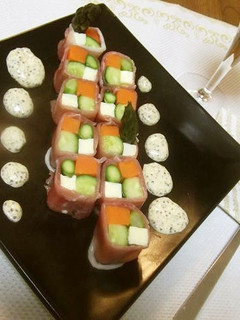 生ハム de 市松巻き-レシピのメイン写真