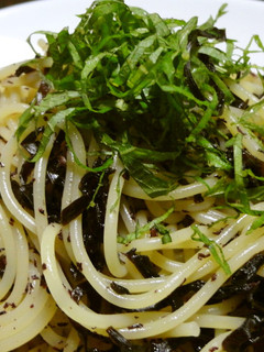 超楽うま!ゆかりと塩こんぶの冷製パスタ-レシピのメイン写真