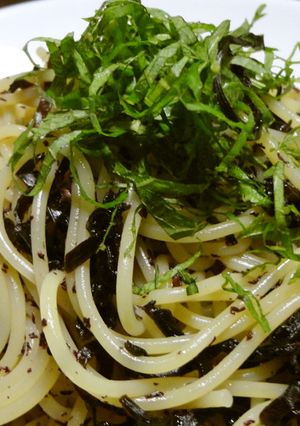 超楽うま！ゆかりと塩こんぶの冷製パスタ-レシピのメイン写真