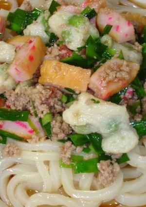 味付けは麺つゆと梅だけ！夏なつかしうどん-レシピのメイン写真