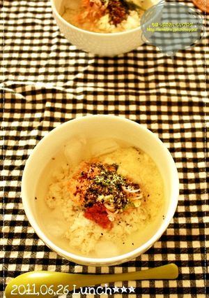夏にピッタリ！冷やし茶漬け-レシピのメイン写真