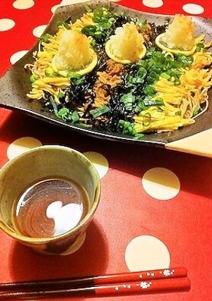 簡単なのにご馳走！ツナでさっぱり瓦そば-レシピのメイン写真