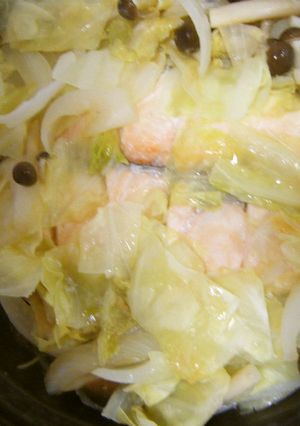 タジン鍋☆鮭の野菜ちゃんちゃん焼き風-レシピのメイン写真