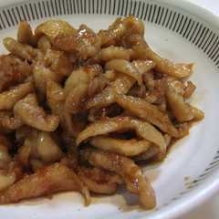 รูปของ 鶏皮のお手軽！生姜醤油煮