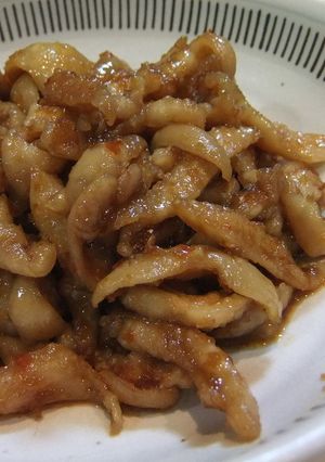 鶏皮のお手軽！生姜醤油煮-レシピのメイン写真