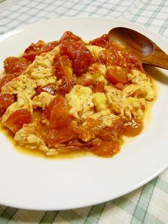 スッキリ☆トマトと卵のレモン醤油炒め-レシピのメイン写真