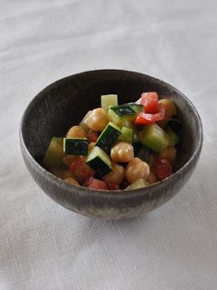 ズッキーニとひよこ豆のヨーグルト和え-レシピのメイン写真
