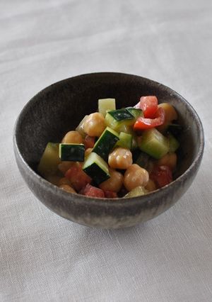 ズッキーニとひよこ豆のヨーグルト和え-レシピのメイン写真