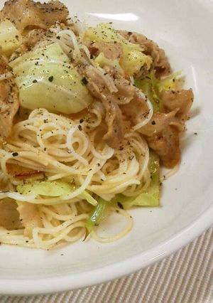 * 豚バラの塩そうめんチャンプルー *-レシピのメイン写真