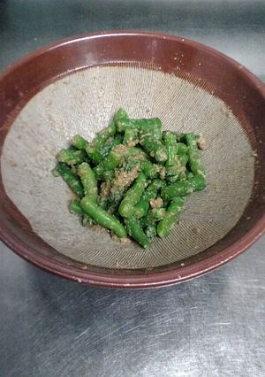 セサミン摂取！いんげんの胡麻和え-レシピのメイン写真