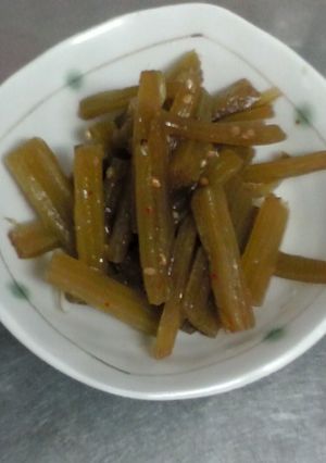 食物繊維たっぷり！ラワンぶきのキンピラ-レシピのメイン写真