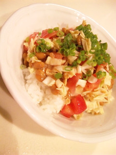 しゃきしゃき納豆丼-レシピのメイン写真