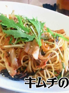 韓国風豚キムチパスタ-レシピのメイン写真
