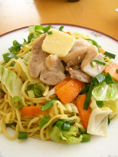 旦那リクエスト!塩バター焼きそば!-レシピのメイン写真
