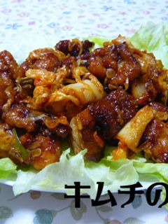 から揚げのキムチ炒め-レシピのメイン写真