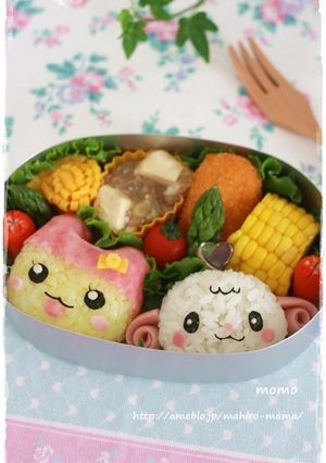 キャラ弁☆ハピハピっち（たまごっち）-レシピのメイン写真