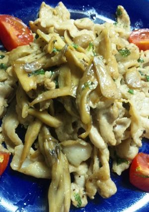 豚肉と舞茸のニンニク醤油炒め-レシピのメイン写真