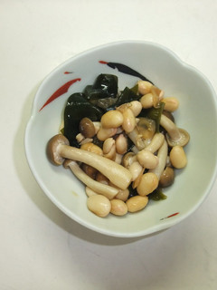 しめじと大豆の酢の物-レシピのメイン写真