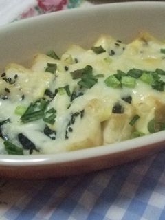 厚揚げの胡麻マヨチーズ焼き(人´∀`).-レシピのメイン写真