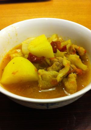 豚肉とじゃがいものトマトカレースープ-レシピのメイン写真