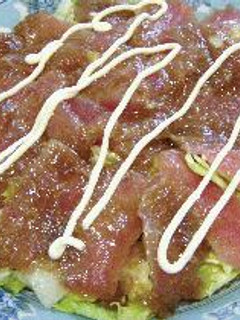 マグロのカルパッチョ風サラダ-レシピのメイン写真